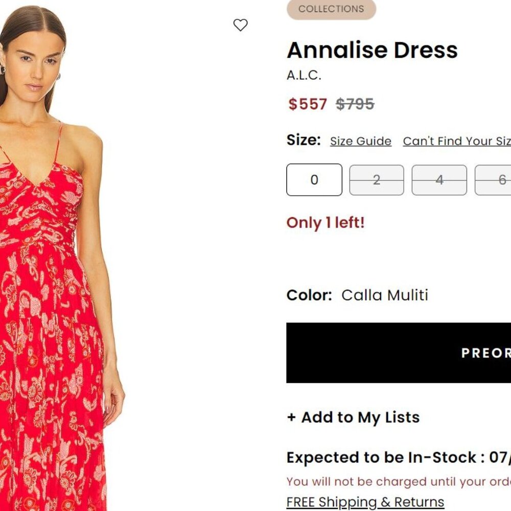 A.L.C. Annalise Dress - Calla Multi - image 5